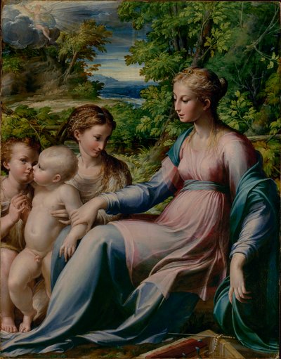 Virgin and Child with St. John the Baptist and Mary Magdalene by Parmigianino
